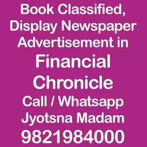 Financial Chronicle  ad Rates for 2024